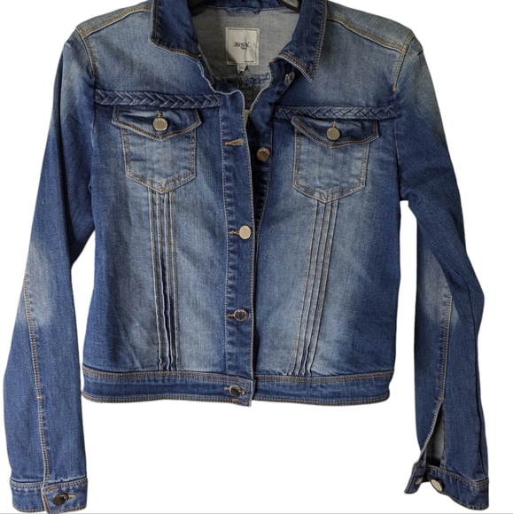 NEW ...Big Girl Mayoral Silver Button Denim Jacket ...Size 16 - Picture 2 of 8